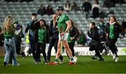 8 March 2025; Supporters flock to Gearóid Hegarty of Limerick after the Allianz Hurling League Division 1A match between Limerick and Galway at TUS Gaelic Grounds in Limerick. Photo by Piaras Ó Mídheach/Sportsfile