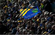 9 March 2025; A Tipperary flag during the Allianz Hurling League Division 1A match between Kilkenny and Tipperary at UPMC Nowlan Park in Kilkenny. Photo by Stephen McCarthy/Sportsfile
