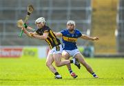 9 March 2025; Jordan Molloy of Kilkenny and Craig Morgan of Tipperary during the Allianz Hurling League Division 1A match between Kilkenny and Tipperary at UPMC Nowlan Park in Kilkenny. Photo by Stephen McCarthy/Sportsfile