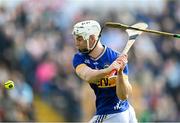 9 March 2025; Craig Morgan of Tipperary shoots to score his side's first goal during the Allianz Hurling League Division 1A match between Kilkenny and Tipperary at UPMC Nowlan Park in Kilkenny. Photo by Stephen McCarthy/Sportsfile