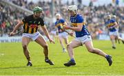 9 March 2025; Darragh McCarthy of Tipperary in action against Tommy Walsh of Kilkenny during the Allianz Hurling League Division 1A match between Kilkenny and Tipperary at UPMC Nowlan Park in Kilkenny. Photo by Stephen McCarthy/Sportsfile