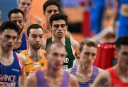 9 March 2025; Andrew Coscoran of Ireland in action during the men's 3000m final on day four of the European Athletics Indoor Championships 2025 at the Omnisport Apeldoorn in Apeldoorn, Netherlands. Photo by Sam Barnes/Sportsfile