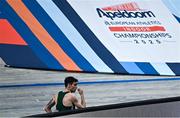 9 March 2025; Andrew Coscoran of Ireland after the men's 3000m final on day four of the European Athletics Indoor Championships 2025 at the Omnisport Apeldoorn in Apeldoorn, Netherlands. Photo by Sam Barnes/Sportsfile