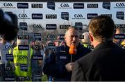 9 March 2025; Cork manager Pat Ryan is interviewed after the Allianz Hurling League Division 1A match between Clare and Cork at Zimmer Biomet Páirc Chíosóg in Ennis, Clare.  Photo by John Sheridan/Sportsfile