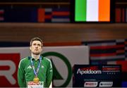 9 March 2025; Mark English of Ireland with his bronze medal from the men's 800m final on day four of the European Athletics Indoor Championships 2025 at the Omnisport Apeldoorn in Apeldoorn, Netherlands. Photo by Sam Barnes/Sportsfile