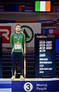 9 March 2025; Mark English of Ireland with his bronze medal from the men's 800m final on day four of the European Athletics Indoor Championships 2025 at the Omnisport Apeldoorn in Apeldoorn, Netherlands. Photo by Sam Barnes/Sportsfile