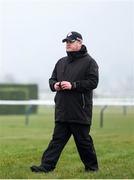 10 March 2025: Trainer Gordon Elliott ahead of the Cheltenham Racing Festival at Prestbury Park in Cheltenham, England. Photo by Harry Murphy/Sportsfile