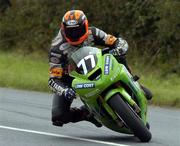 12 September 2004; Ryan Raquhar, Dungannon, Lowcost Kawasaki, in action during the 600cc A race during the 2004 Killalane Road Races, Skerries, Co. Dublin. Picture credit; Pat Murphy / SPORTSFILE