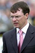 11 September 2004; Aidan O'Brien, trainer of Albert Hall who won the Irish Stallion Farms EBF Maiden. Leopardstown Racecorse, Dublin. Picture credit; Ray McManus / SPORTSFILE
