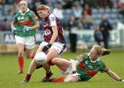 11 September 2004; Lisa Cohill, Galway, in action against Claire Egan, Mayo. Ladies Football Senior Championship Semi-Final, Mayo v Galway, O'Moore Park, Portlaoise, Co. Laois. Picture credit; Matt Browne / SPORTSFILE