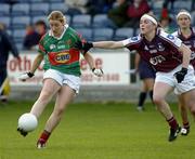 11 September 2004; Cora Staunton, Mayo, in action against Ruth Stephens, Galway. Ladies Football Senior Championship Semi-Final, Mayo v Galway, O'Moore Park, Portlaoise, Co. Laois. Picture credit; Matt Browne / SPORTSFILE