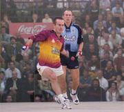 11 September 2004; Barry Goff, Wexford, in action against Eoin Kennedy, Dublin. Coca Cola All-Ireland 60 x 30 Handball Finals, Senior Singles Event, Eoin Kennedy, Dublin v Barry Goff, Wexford, Croke Park, Dublin. Picture credit; Pat Murphy / SPORTSFILE