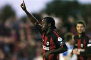 11 September 2004; Eric Lavine, Longford Town, celebrates after scoring his sides second goal. FAI Cup Quarter-Final, Longford Town v Athlone Town, Flancare Park, Longford. Picture credit; David Maher / SPORTSFILE