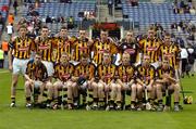12 September 2004; Kilkenny minor team. All-Ireland Minor Hurling Championship Final, Galway v Kilkenny, Croke Park, Dublin. Picture credit; Ray McManus / SPORTSFILE *** Local Caption *** Any photograph taken by SPORTSFILE during, or in connection with, the 2004 Guinness All-Ireland Hurling Final which displays GAA logos or contains an image or part of an image of any GAA intellectual property, or, which contains images of a GAA player/players in their playing uniforms, may only be used for editorial and non-advertising purposes.  Use of photographs for advertising, as posters or for purchase separately is strictly prohibited unless prior written approval has been obtained from the Gaelic Athletic Association.
