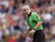 12 September 2004; John Sexton, Referee. All-Ireland Minor Hurling Championship Final, Galway v Kilkenny, Croke Park, Dublin. Picture credit; Ray McManus / SPORTSFILE *** Local Caption *** Any photograph taken by SPORTSFILE during, or in connection with, the 2004 Guinness All-Ireland Hurling Final which displays GAA logos or contains an image or part of an image of any GAA intellectual property, or, which contains images of a GAA player/players in their playing uniforms, may only be used for editorial and non-advertising purposes.  Use of photographs for advertising, as posters or for purchase separately is strictly prohibited unless prior written approval has been obtained from the Gaelic Athletic Association.