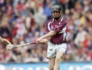 12 September 2004; Barry Hanley, Galway, scores a goal. All-Ireland Minor Hurling Championship Final, Galway v Kilkenny, Croke Park, Dublin. Picture credit; Damien Eagers / SPORTSFILE *** Local Caption *** Any photograph taken by SPORTSFILE during, or in connection with, the 2004 Guinness All-Ireland Hurling Final which displays GAA logos or contains an image or part of an image of any GAA intellectual property, or, which contains images of a GAA player/players in their playing uniforms, may only be used for editorial and non-advertising purposes.  Use of photographs for advertising, as posters or for purchase separately is strictly prohibited unless prior written approval has been obtained from the Gaelic Athletic Association.