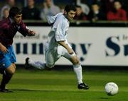 13 September 2004; Sean Finn, UCD, in action against John Lester, Drogheda United. FAI Cup Quarter Final Replay, Drogheda United v UCD, United Park, Drogheda, Co. Louth. Picture credit; David Maher / SPORTSFILE