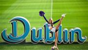 10 March 2025; Kansas State University  Cheerleader Katelyn Egan at the Aviva Stadium Dublin as tickets for the 2025 Aer Lingus College Football Classic between Kansas State University and Iowa State University are on sale now at www.ticketmaster.ie/collegefootball. The fixture will take place at the Aviva Stadium, Dublin, on Saturday, 23rd August 2025 and limited tickets are available. Photo by Ramsey Cardy/Sportsfile