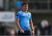 10 March 2025; Dara Elliott of St Michael's College during the Bank of Ireland Leinster Rugby Boys Schools Junior Cup semi-final match between St Michael's College and Clongowes Wood College at Energia Park in Dublin. Photo by Shauna Clinton/Sportsfile