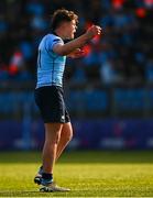 10 March 2025; Toby O'Leary of St Michael's College during the Bank of Ireland Leinster Rugby Boys Schools Junior Cup semi-final match between St Michael's College and Clongowes Wood College at Energia Park in Dublin. Photo by Shauna Clinton/Sportsfile