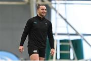 11 March 2025; James Lowe during an Ireland Rugby squad training session at IRFU High Performance Centre in Dublin. Photo by Ramsey Cardy/Sportsfile