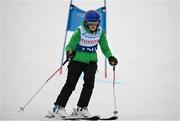 11 March 2025; Lorraine Whelan of Team Ireland, a member of Kilternan Karvers, Delgany, Wicklow during the 'Divisional rounds' in the Alpine Skiing event during day three of the Turin 2025 Special Olympics World Winter Games in Sestriere, Italy. Photo by Ray McManus/Sportsfile