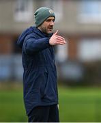 11 March 2025; St Vincent's Castleknock College head coach Sam Boriss the Bank of Ireland Leinster Rugby Boys Schools Junior Cup semi-final match between Blackrock College and St Vincent's Castleknock College at Energia Park in Dublin. Photo by Shauna Clinton/Sportsfile