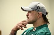 11 March 2025; Andrew Porter during an Ireland Rugby media conference at IRFU High Performance Centre in Dublin. Photo by Ramsey Cardy/Sportsfile