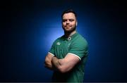 11 March 2025; James Ryan poses for a portrait during an Ireland Rugby media conference at IRFU High Performance Centre in Dublin. Photo by Ramsey Cardy/Sportsfile