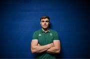 11 March 2025; Garry Ringrose poses for a portrait during an Ireland Rugby media conference at IRFU High Performance Centre in Dublin. Photo by Ramsey Cardy/Sportsfile