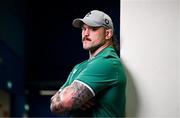 11 March 2025; Andrew Porter poses for a portrait during an Ireland Rugby media conference at IRFU High Performance Centre in Dublin. Photo by Ramsey Cardy/Sportsfile