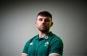 11 March 2025; Hugo Keenan poses for a portrait during an Ireland Rugby media conference at IRFU High Performance Centre in Dublin. Photo by Ramsey Cardy/Sportsfile
