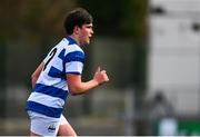 11 March 2025; Gabriel Farrell of Blackrock College, son of British and Irish head coach Andy Farrell, during the Bank of Ireland Leinster Rugby Boys Schools Junior Cup semi-final match between Blackrock College and St Vincent's Castleknock College at Energia Park in Dublin. Photo by Shauna Clinton/Sportsfile