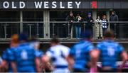 11 March 2025; British and Irish Lions head coach Andy Farrell looks on from the balcony of Old Wesley Rugby Club during the Bank of Ireland Leinster Rugby Boys Schools Junior Cup semi-final match between Blackrock College and St Vincent's Castleknock College at Energia Park in Dublin. Photo by Shauna Clinton/Sportsfile