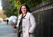11 March 2025; FAI's head of women and girls football Hannah Dingley at St Stephen's Green in Dublin, ahead of the launch of FAI's Women & Girls' Football Action Plan held at the Mansion House in Dublin. Photo by Stephen McCarthy/Sportsfile