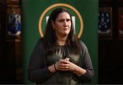 11 March 2025; FAI's head of women and girls football Hannah Dingley at the launch of FAI's Women & Girls' Football Action Plan held at the Mansion House in Dublin. Photo by Stephen McCarthy/Sportsfile