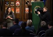 11 March 2025; FAI's head of women and girls football Hannah Dingley at the launch of FAI's Women & Girls' Football Action Plan held at the Mansion House in Dublin. Photo by Stephen McCarthy/Sportsfile