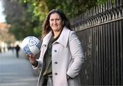 11 March 2025; FAI's head of women and girls football Hannah Dingley at St Stephen's Green in Dublin, ahead of the launch of FAI's Women & Girls' Football Action Plan held at the Mansion House in Dublin. Photo by Stephen McCarthy/Sportsfile