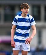 11 March 2025; Niall Farren of Blackrock College during the Bank of Ireland Leinster Rugby Boys Schools Junior Cup semi-final match between Blackrock College and St Vincent's Castleknock College at Energia Park in Dublin. Photo by Shauna Clinton/Sportsfile