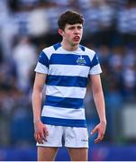 11 March 2025; Patrick Martin of Blackrock College during the Bank of Ireland Leinster Rugby Boys Schools Junior Cup semi-final match between Blackrock College and St Vincent's Castleknock College at Energia Park in Dublin. Photo by Shauna Clinton/Sportsfile