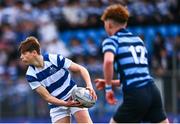 11 March 2025; Felix Burke of Blackrock College during the Bank of Ireland Leinster Rugby Boys Schools Junior Cup semi-final match between Blackrock College and St Vincent's Castleknock College at Energia Park in Dublin. Photo by Shauna Clinton/Sportsfile