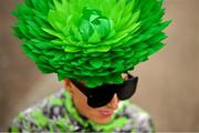 12 March 2025; Racegoer Lisa Luse prior to racing on day two of the Cheltenham Racing Festival at Prestbury Park in Cheltenham, England. Photo by David Fitzgerald/Sportsfile