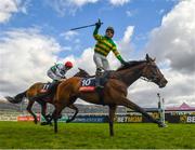 12 March 2025; The New Lion, with Harry Skelton up, on their way to winning The Turners Novices’ Hurdle Race on day two of the Cheltenham Racing Festival at Prestbury Park in Cheltenham, England. Photo by David Fitzgerald/Sportsfile