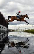 12 March 2025; Ballyburn, with Paul Townend up, jumps the water during The Brown Advisory Novices’ Steeple Chase on day two of the Cheltenham Racing Festival at Prestbury Park in Cheltenham, England. Photo by David Fitzgerald/Sportsfile