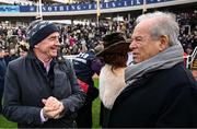 13 March 2025; Michael Buckley, owner of Constitution Hill, right, and CEO of Ryanair Michael O’Leary during day three of the Cheltenham Racing Festival at Prestbury Park in Cheltenham, England. Photo by David Fitzgerald/Sportsfile