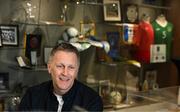 13 March 2025; Republic of Ireland head coach Heimir Hallgrimsson during a television interview before a press conference at FAI Headquarters in Abbotstown, Dublin, following a Republic of Ireland squad announcement. Photo by Stephen McCarthy/Sportsfile
