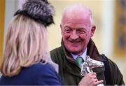 13 March 2025; Winning trainer Willie Mullins after he sent out Fact To File to win the Ryanair Chase on day three of the Cheltenham Racing Festival at Prestbury Park in Cheltenham, England. Photo by David Fitzgerald/Sportsfile