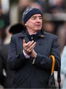 13 March 2025; CEO of Ryanair Michael O’Leary after the Ryanair Chase with Fact To File on day three of the Cheltenham Racing Festival at Prestbury Park in Cheltenham, England. Photo by David Fitzgerald/Sportsfile
