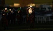 13 March 2025; Daily Present, with Barry Thomas Stone up, on their way to winning the Fulke Walwyn Kim Muir Challenge Cup Amateur Jockeys' Handicap Chase during day three of the Cheltenham Racing Festival at Prestbury Park in Cheltenham, England. Photo by Harry Murphy/Sportsfile