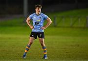 13 March 2025; Tim Corkery of UCD during the annual men’s Rugby Colours match between Dublin University and UCD at UCD Bowl in Dublin. Photo by Sam Barnes/Sportsfile